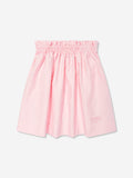 Fendi Girls FF Jacquard Skirt in Pink
