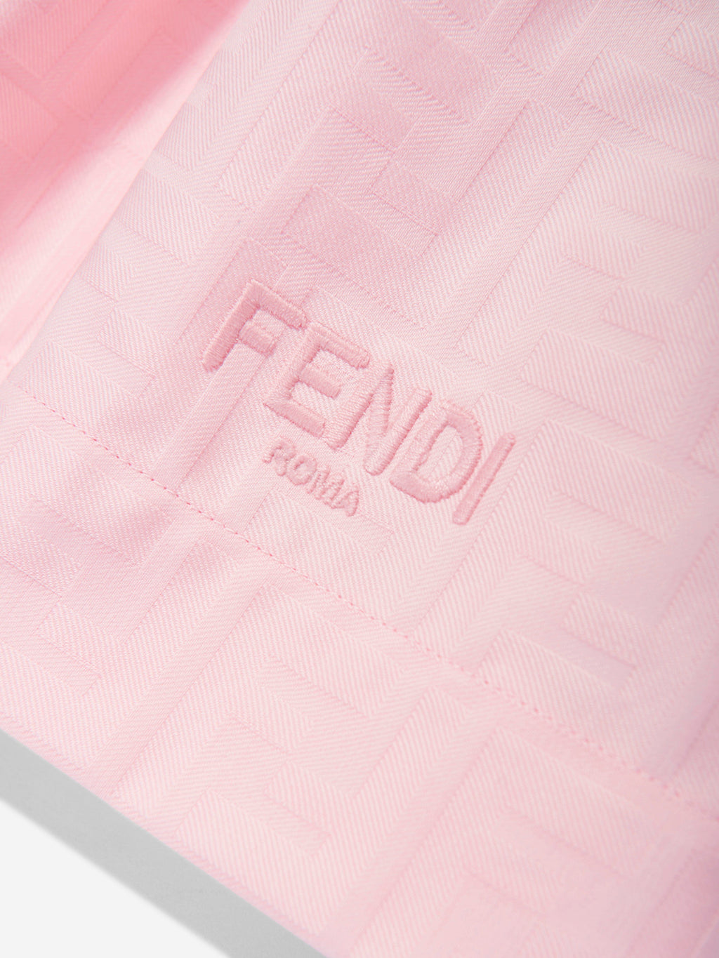 Fendi Girls FF Jacquard Skirt in Pink