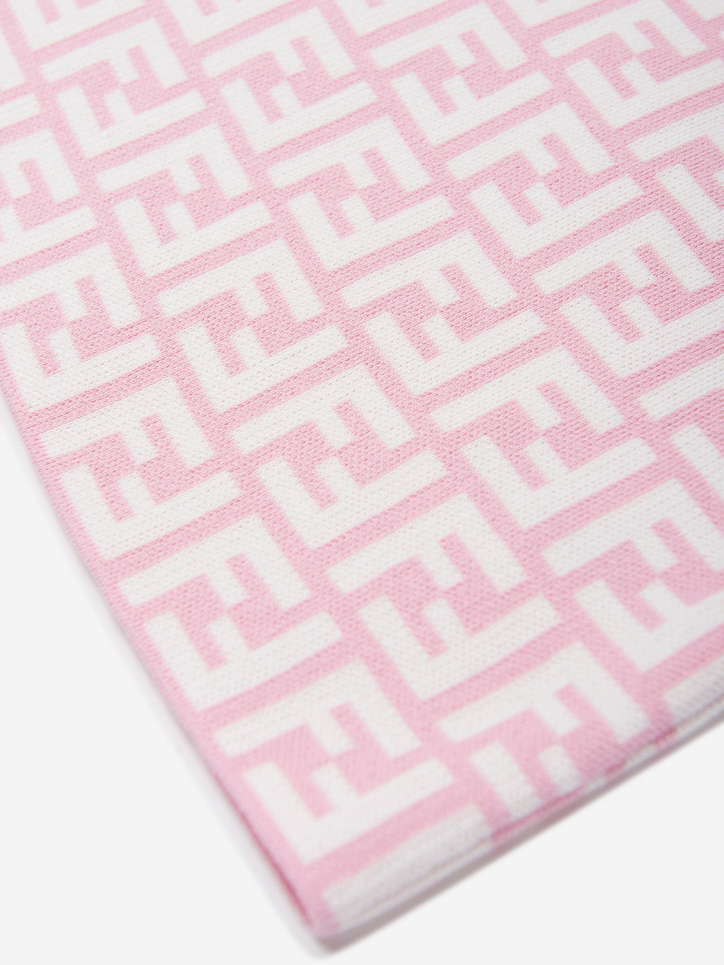 Fendi Girls FF Logo Knitted Skirt in Pink